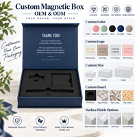 Boîte cadeau en carton rigide personnalisée de luxe avec logo, estampage à chaud doré, forme de livre, boîte magnétique pour coffret cadeau d'affaires annuel pour cadres