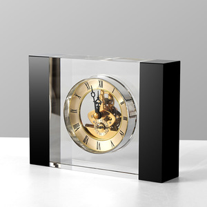 Horloge de table personnalisée au design Copenhague pour cadeau publicitaire d'entreprise avec logo gravé <span class=keywords><strong>et</strong></span> support réglable - Product Image 4