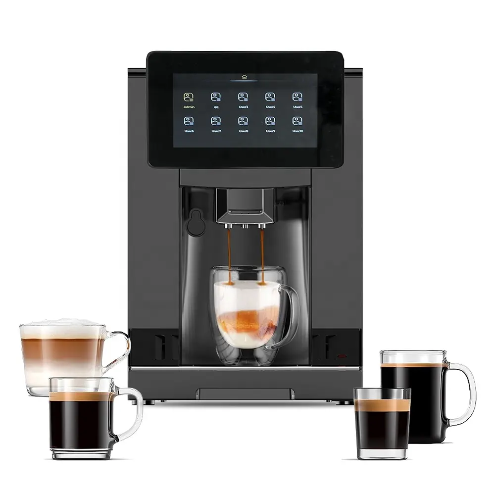 Novo Design 7 "Tela Sensível Ao Toque De Alta Resolução 20 + Specilty Bebidas Totalmente Automático Máquina De Café Espresso