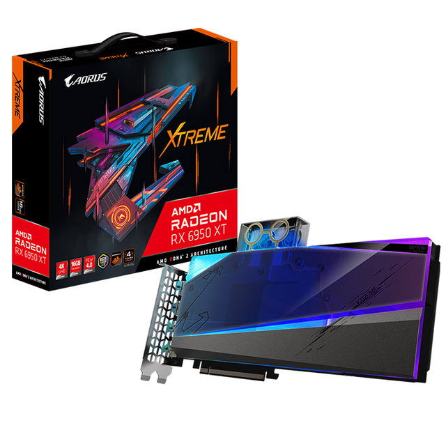 GIGABYTE AORUS Radeon RX 6950XT XTREME WATERFORCE WB 16G Water Cooling Gaming Graphics Card with GDDR6 Memory Support OverClock