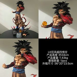 Figurine en PVC de dessin animé Super <span class=keywords><strong>Saiyan</strong></span> <span class=keywords><strong>4</strong></span> <span class=keywords><strong>Son</strong></span> <span class=keywords><strong>Goku</strong></span> de 34 cm - Product Image 2