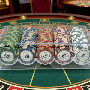 Jetons de poker en <span class=keywords><strong>composite</strong></span> d'argile de qualité supérieure, jetons de casino élégants pour les soirées et événements de casino - Product Image 6
