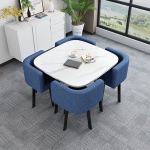 Tình Yêu Khu Bán Buôn Nhà Hàng Hiện Đại Bàn Ăn Đặt 1 Bảng 4 Ghế Kim Loại Bền Chân 3-5 Năm Bảo Hành OEM/ODM Dịch Vụ - Product Image 3