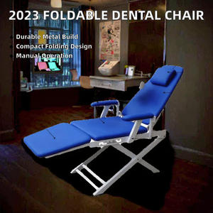 Sillón Dental Portátil OEM 2023, Sillón de Clínica Dental Plegable Móvil de Metal con Fuente de Alimentación Manual - Product Image 2