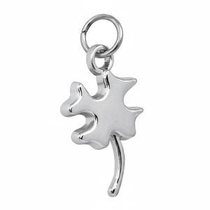 จี้รูปใบโคลเวอร์สี่แฉกขนาดเล็ก 20x15 มม. ดีไซน์สวยงาม - Product Image 2