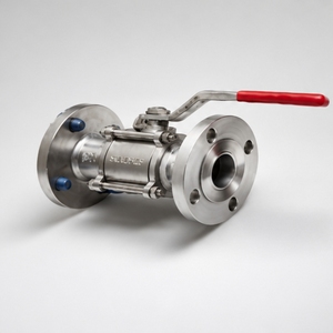 Vanne à boisseau sphérique à passage plein en acier au carbone CF8 CF8M, 1 pièce, à bride, 150 lb, à commande par levier, pour contrôle du débit d'eau industriel, avec joint PTFE Sealmech - Product Image 3