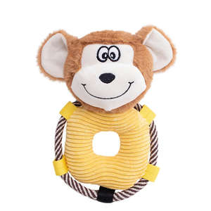 Juguete Masticable para Perros con Diseño de Mono y Koala, Ecológico, Duradero, Interactivo, con Sonido, de Felpa, para la Salud Dental - Product Image 1