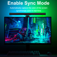 Barre lumineuse RGB pour moniteur, alimentée par USB, lampe suspendue pour écran, 7 températures de couleur, intensité réglable, pour PC, jeux, bureau