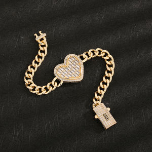 Commercio all'ingrosso Hip Hop Love Stone Beads bracciale impermeabile alla moda braccialetto regalo per le donne - Product Image 4