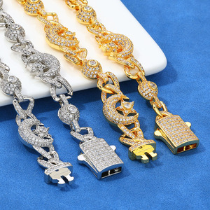 925 Sterling Silver Moissanite Star and Moon Pendant Necklace <b>Iced</b> <b>Out</b> Hip Hop VVS Bling GRA Pass Diamond Tester Jewelry - Product Image 4