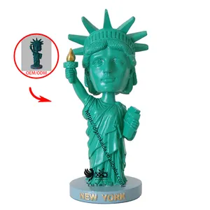 Factory custom resin toy statue sculpture fun statues for buildings customizable bobble head ornaments resin crafts