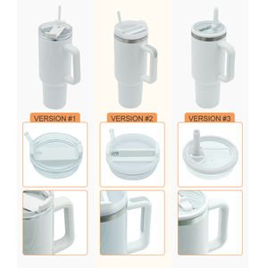 Gourde isotherme en acier inoxydable de 40 oz avec poignée et paille, performance thermique de 6 à 12 heures, couvercle alimentaire sécurisé pour le camping - Product Image 4