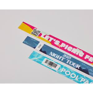 [AnyWristband] Bracelets Tyvek durables, bracelets Tyvek entièrement colorés, type individuel 20 mm (3/4 po) pour l'admission - Product Image 2