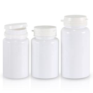 100mL 120ml 150ml Tapa superior abatible Blanco Botella de plástico vacía Botellas de tableta Pastillero Contenedores Suplemento Tapa de embalaje - Product Image 2