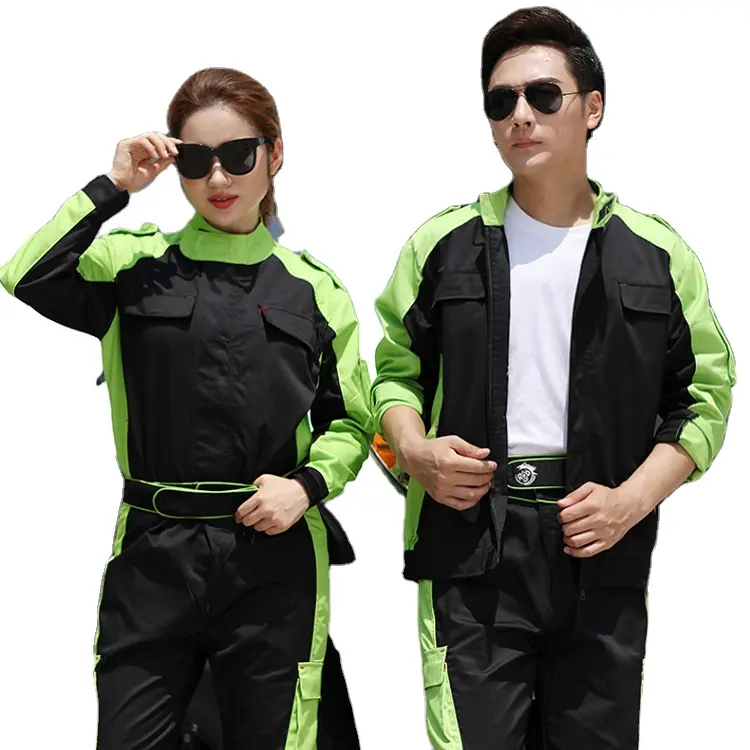 Hot Product Overalls Long Suit Cotton Polyester Wholesale Mechanic Uniforms Sets Of Labor Protection Clothes