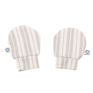 OEKO-TEX 100% coton biologique bébé mitaines Style décontracté lisse tricoté coton nouveau-né bébé gants - Product Image 1