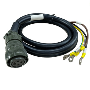 屏蔽伺服端子电缆 4PIN 1.5m RV2-8 耐油 PVC/PTFE/PBT IP67 防水线束电缆 - Product Image 2