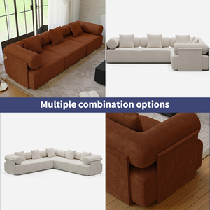 MOQ100 Canapé modulaire en mousse de luxe durable sans os, canapé de salon, emballage sous vide, éponge compressée, OEMODM - Product Image 6