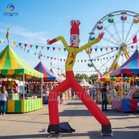 Danseur gonflable clown à deux jambes au design cool avec souffleurs pour fête