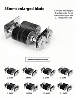 Machine à découper la viande électrique commerciale - Lame automatique en acier inoxydable, épaisseur réglable de 2 à 21 mm, lame amovible