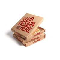Scatola per Pizza in Cartone Ondulato Robusto, Sicura per Alimenti, Usa e Getta, Stampata a Quattro Colori per Ristoranti a Catena, Snack Bar e Consegne a Domicilio