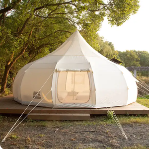 Carpa de campaña impermeable Pu5000 para exteriores, último modelo, tipo campana, 4/5/6 m, glamping de lujo, para acampar en familia, 4 estaciones, yurta, carpas para exteriores - Product Image 6