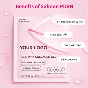 Private Label Lachs-DNA PDRN Rosa Kollagen-Gelee-Gel-Maske mit Hyaluronsäure und Peptiden Tuchmaske für die Gesichtspflege - Product Image 3