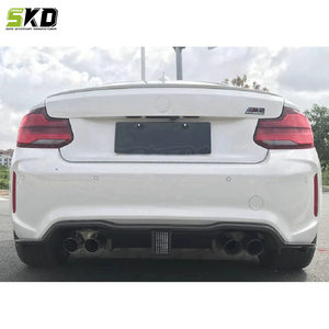 Pour BMW 2015 à 2021 F87 M2 M2C diffuseur de pare-chocs arrière en Fiber de carbone sèche Style <span class=keywords><strong>K</strong></span> avec feu stop diffuseur de pare-chocs arrière - Product Image 6