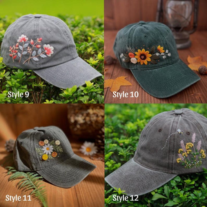 หมวกเบสบอล 5 แผง ปักลายดอกไม้ ระบายอากาศ กันน้ำ แบบคลาสสิก สำหรับขายส่ง รับทำโลโก้ตามสั่ง - Product Image 4