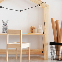 Offre Spéciale Table d'étude en bois pour enfants Montessori avec étagère de rangement Mobilier de chambre au design moderne pour enfants pour l'école et l'hôtel
