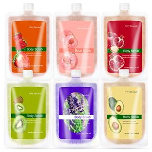 Meilleure vente d'été, gommage corporel hydratant, saveur <span class=keywords><strong>de</strong></span> pêche, anti bosses d'oie, peau morte, gommage exfoliant pour peau sèche - Product Image 4