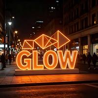Enseigne murale lumineuse personnalisée en acrylique et acier inoxydable avec rétroéclairage LED pour la décoration commerciale intérieure/extérieure