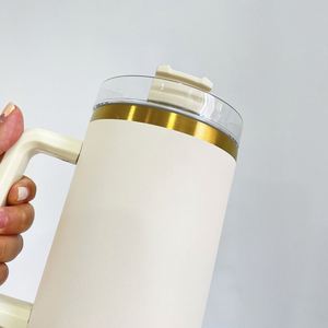Customized 0oz Stainless Steel Insulated Cup with Handle <b>Straw</b> Ice Cup Thermal Water Bottle with Gift Box - Product Image 4
