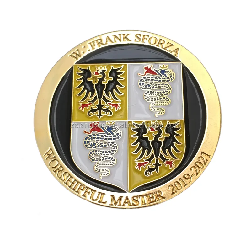 थोक अमेरिकी सिक्के कस्टम मेड कास्टिंग गोल्ड ईगल विंग पुरस्कार बैज एमवीपी स्पोर्ट्स चैलेंज सिक्के बैज धातु संग्रहणीय सिक्का