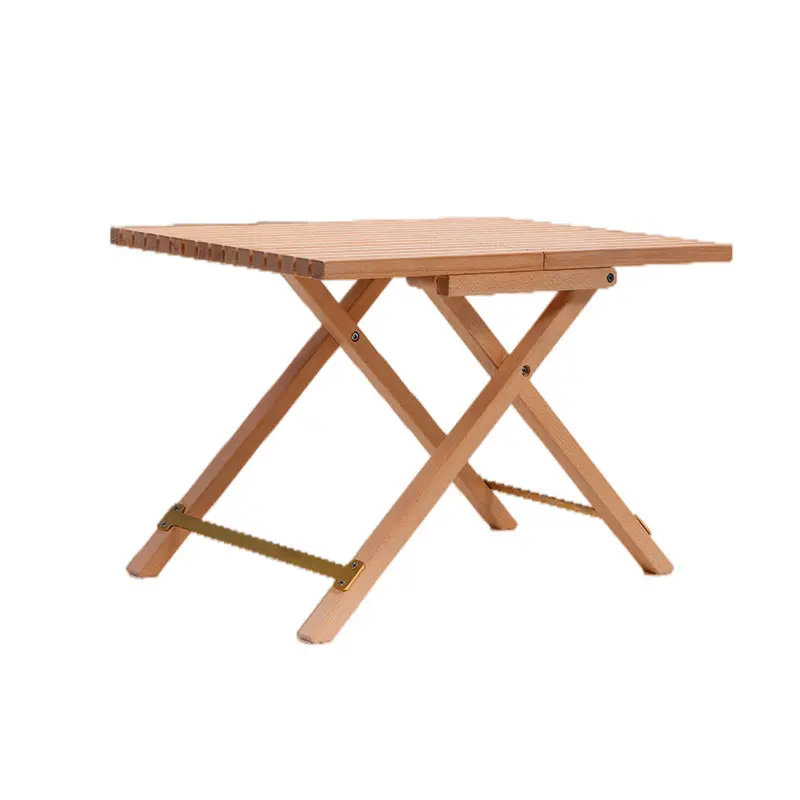 Alta qualidade Folding Wooden Simple Household Bambu Portátil Pequena mesa quadrada Bambu sofá mesa
