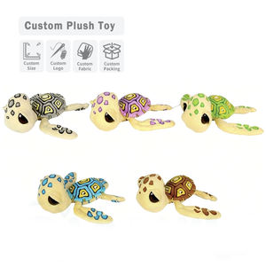 Neue benutzer definierte weiche süße Schildkröte Plüsch tier Gefüllte Kinder Komfort Spielzeug Tiere Plüsch Schildkröte Ozean Tier Spielzeug - Product Image 1