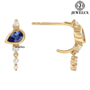 Top Quality Natural IGI Certified VVS Diamond <b>Stud</b> Earrings 925 Sterling <b>Silver</b> Rhodium Plated for Women's Parties Wedding - Product Image 4