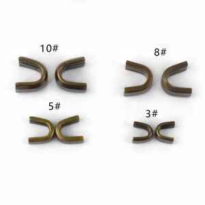 Meetee ZP003 10 # cremallera accesorios <span class=keywords><strong>de</strong></span> hardware DIY hecho a mano equipaje cierre <span class=keywords><strong>de</strong></span> cremallera <span class=keywords><strong>cola</strong></span> parada hebilla aleación en forma <span class=keywords><strong>de</strong></span> U cremallera cabeza tapón - Product Image 2