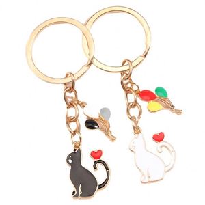Cute Cartoon <b>Small</b> Animal Keychain Pendant Cute Cat Alloy Pendant Keyring <b>Box</b> <b>Packaging</b> Accessories - Product Image 5