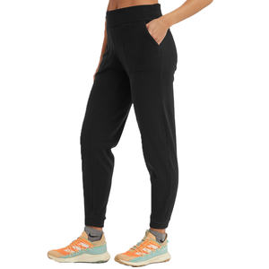 Lightweight Breathable Spandex/Polyester Women's Trouser Featuring Regular Fit Full Length <b>Lace</b> Decoration Flat Winter Design - Product Image 2