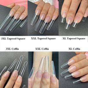 Puntas de <span class=keywords><strong>uñas</strong></span> de Gel suave, XXS cobertura completa, redonda, mediana, cuadrada, larga, 5XL, Stiletto, rosa, blanca, bolsa de extensión de <span class=keywords><strong>uñas</strong></span> de Gel suave - Product Image 5