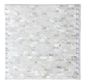销售价格门镶嵌珍珠母马赛克瓷砖100% 艺术设计外壳Pacif随机尺寸