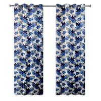 Cortinas Opacas Modernas de Lujo con Estampado Floral, Personalizadas en Color y Diseño, Impermeables, Ecológicas, Ignífugas y Aislantes del Ruido