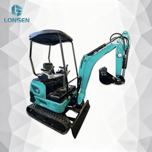 Mini Escavatore a Bassa Pressione sul Suolo 32Kpa con Cingoli in Gomma Senza Danni al Prato per la Cura del Giardino - Product Image 2