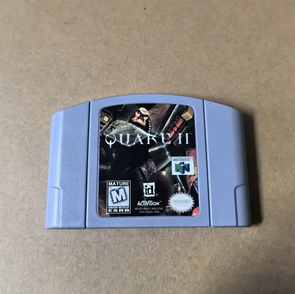 Quake Ii N64 Game Cartridge Kaart Voor Nintendo 64 Us Versie