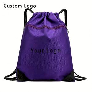 Sac à cordon en polyester/nylon avec logo personnalisé pour la promotion de l'entreprise - Product Image 1