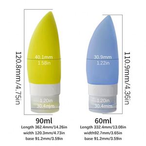 Ensemble de bouteilles de voyage en silicone de haute qualité avec fermeture éclair, tubes souples pour shampoing, savon liquide, lotion - Product Image 3