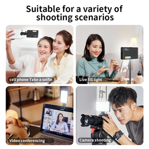 Luz de relleno de bolsillo Iluminación de video de estudio portátil <span class=keywords><strong>Clip</strong></span> en tipo C Recargable Led Teléfono móvil Selfie Luz de relleno - Product Image 3