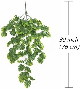 Guirnalda colgante <span class=keywords><strong>de</strong></span> plantas <span class=keywords><strong>de</strong></span> hojas artificiales, vides <span class=keywords><strong>de</strong></span> hiedra para el hogar, jardín, oficina, boda, decoración <span class=keywords><strong>de</strong></span> pared, vegetación verde - Product Image 2
