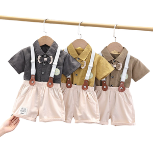<span class=keywords><strong>Gilet</strong></span> d'été en coton pour garçons Vêtements pour enfants à la mode Vêtements pour enfants Ensembles de vêtements pour garçons Ensemble deux pièces pour enfants - Product Image 1